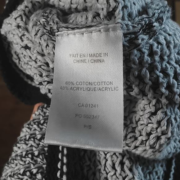 Twik Grey Knitted Sweater with Pink Stripes - Picture 8 of 8